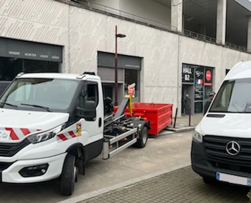 Location benne déchets divers non triés à Nantes 44