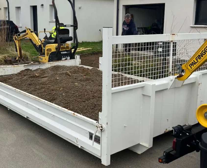 Location benne déchets végétaux